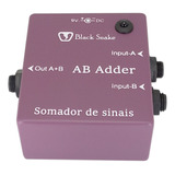 Pedal Ab Adder Black Snake Somador De Sinais Mixer Blend