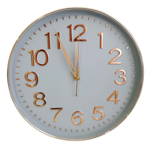 Reloj De Pared, Analógico 31,5 Cm, Diámetro, Pvc - 12988