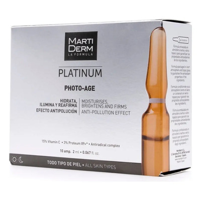 Martiderm Platinum Photo-age Ampolletas Reafirmante Iluminad Tipo De Piel Todo Tipo De Piel | Meses sin interés