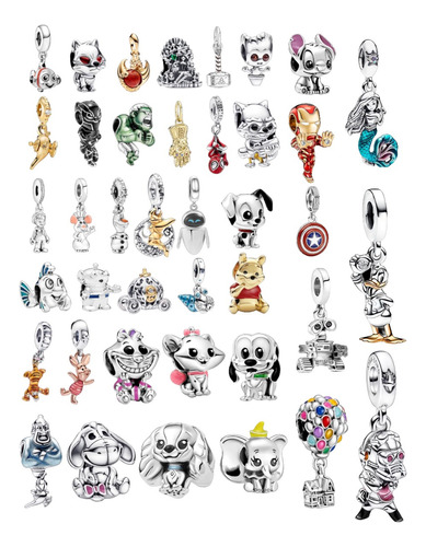 Charm Dijes Varios Modelos Plata 925 Calidad Premium