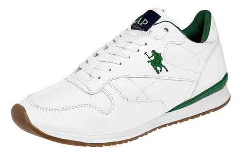 Tenis Hombre American Polo 2116 Blanco Verde 083-799