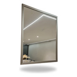 Espelho Com Moldura Alumínio Alto Padrão 70x80
