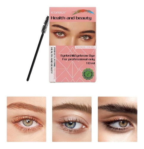 Tinte Natural Para Cejas Health And Beauty Iconsing(6 Pza)