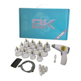 Kit Ventosas 12 Copos Bk + Pistola Elétrica Recarregável Usb