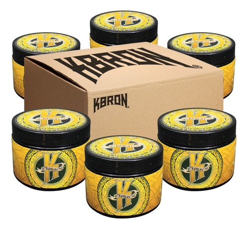 Six Kbron Pomade Basic Gold Invic 150g Pomada