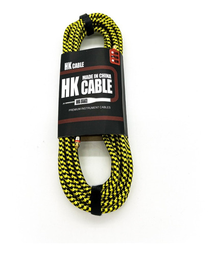 Cable Trenzado De 3 Metros Para Guitarra Eléctrica 