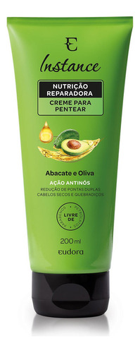 Creme Para Pentear Eudora Instance Nutrição Reparadora 200ml