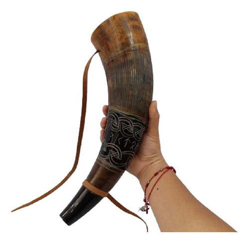 Shofar Ceremonial De-bufalo-  38.2cm-397gr Kosher (#412)