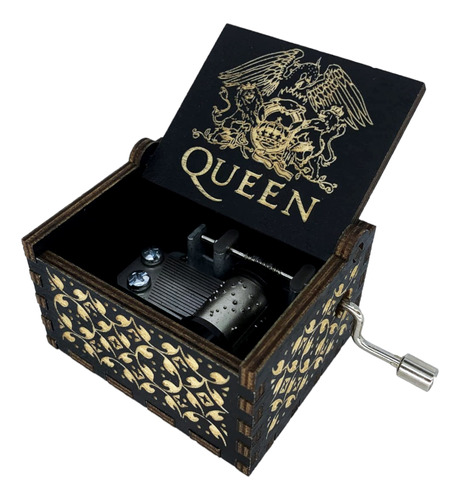 Caja Musical Queen Bohemian Rhapsody Freddie Mercury Madera