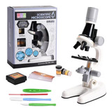 Kit Microscopio Con Luz 100x A 450x + Accesorios
