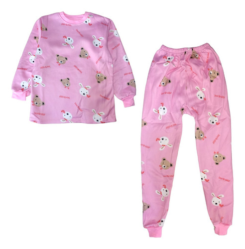 Pijama De Poliéster - 2 Piezas Niños 2-6 Años