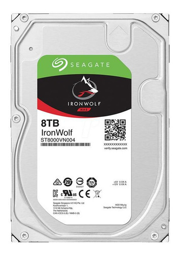 Disco Rigido 8 Tb Seagate Ironwolf Nas