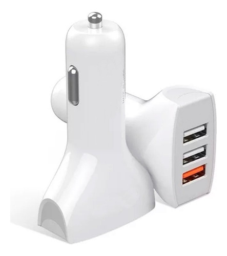 Carregador Veicular Rápido Com 3 Entradas Usb