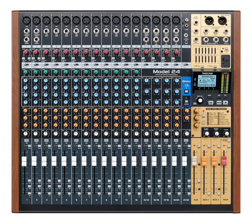 Mixer Multipista Con Grabador E Interfaz Usb Tascam Model 24