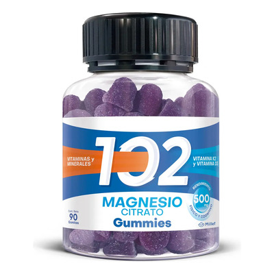 102 Magnesio Gummies X90 Gomitas Sabor Uva | MercadoLibre