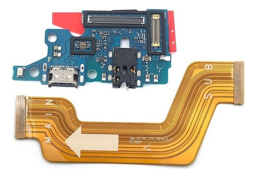 Placa De Carga Sub + Cabo Flat Flex Para Galaxy A71 A715