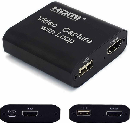 Placa De Captura Hdmi Gamer Usb 1080p Live Streaming Full Hd