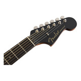 Guitarra Electroacústica Fender California Newporter Player Newporter Para Diestros Jetty Black Brillante