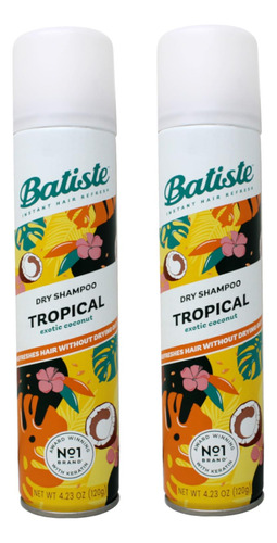 Batiste Champu Seco, Fragancia Tropical, Refresca El Cabello