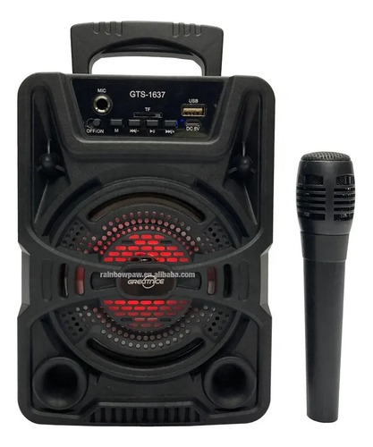 Parlante Bluetooth Speaker Portátil Karaoke Inalámbrico 8''