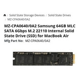 Disco Ssd M2 Para Mac Model A1465 2012 64 Gb Mz-cpa0640/0a2 