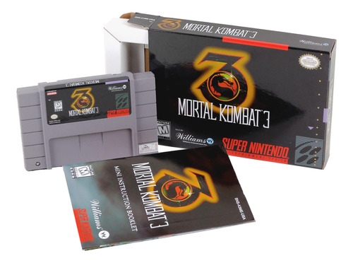 Mortal Kombat 3 Super Nintendo Snes Completo