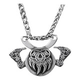 Collar Dije Garra Lobo Vikingo De Acero Color Plata Hombre