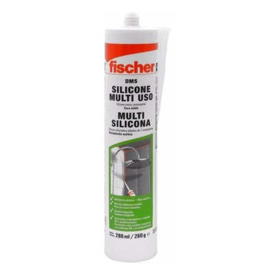 Sellador De Silicona Fischer Dms Blanco En Cartucho 280ml | MercadoLibre