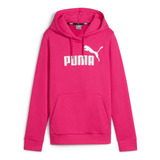 Sudadera Puma Ess Metallic Logo Tr Rosa Mujer