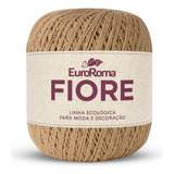 Linha Barbante Fiore 8/4 Euroroma 500m Cores Tricô Crochê Cor Bege - 1110