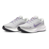 Tenis De Running En Carretera Mujer Nike Journey Run Color Blanco Cumbre/uva Ligero/bruma Violeta/alba Talla 23 Mx