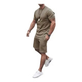 Men's Casual Short Sleeve Sports Suit 1