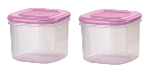 Hermetico Mini Cuadrado X2 De 200ml Tupperware® Lires De Bpa