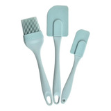 Kit Utensilio De Cozinha Espátula De Siicone Raspador Pincel