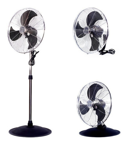 Ventilador 3 En 1 Brisa Po-20 Cromo Con 3 Aspas De  Aluminio, 20  De Diámetro 127 v