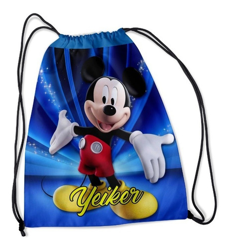 Tulas Personalizadas Mickey En Tela Antifluidos Impermeable