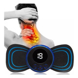 Mini Massageador Portátil Recarregável Pescoço Coluna Lombar Cor Preto 110v/220v