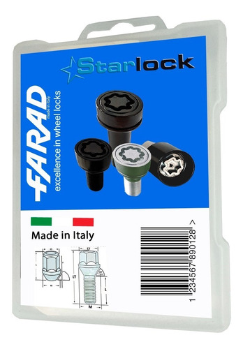 Starlock Birlos De Seguridad 12x1.5  Vw Saveiro Para Todos L