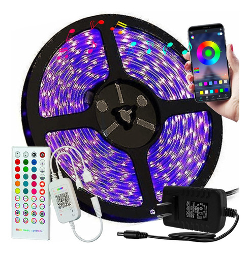 Nihay Barra De Luz Led 5050 Rgb 10m Cuarto