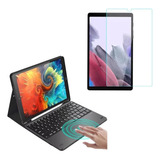 Estuche Teclado + Trackpad Para Samsung A7 Lite T220+ Vidrio