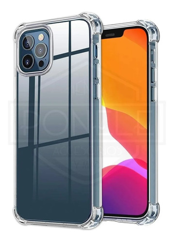 Funda Transparente Para iPhone 12 Pro Max + Glass Full