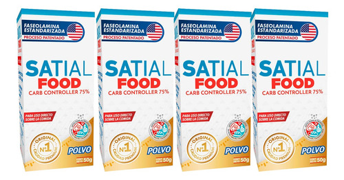 Satial Food Polvo 50g Bloquea Carbohidratos 4 Unid Openfarma