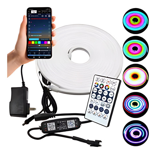 Manguera Neon Led Rgb Multicolor Audioritmica  Control Wifi