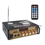 Amplificador De 600w, 2 Canais, Mini Controle Remoto Lcd, Di