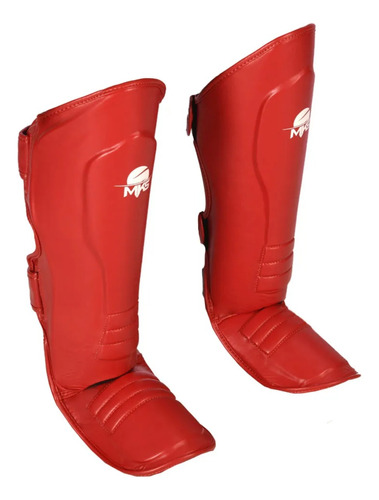 Caneleira Mks Armour Kickboxing Muay Thai Vermelho