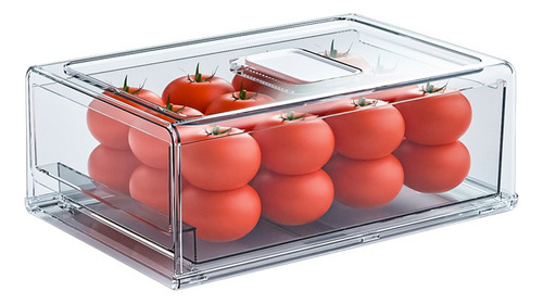 Caja De Almacenamiento Alimentos Para Refrigerador 30x14cm
