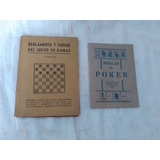 Lote X 2 Reglamentos Y Códigos / Juegos  Poker + Damas