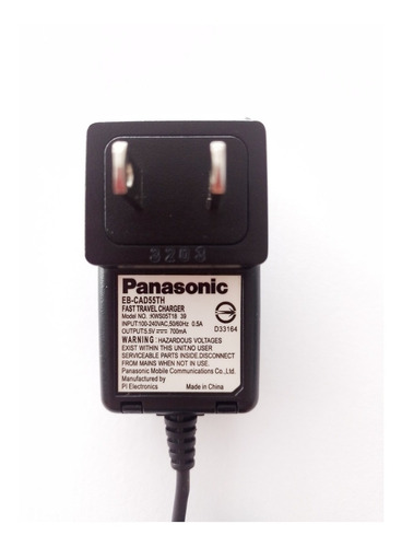 Cargador, Eliminador De Corriente Panasonic 5.5v 700 Ma