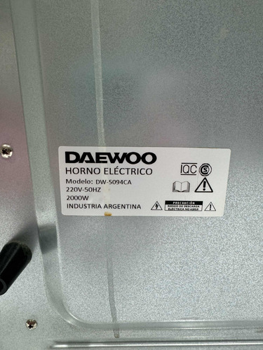 Horno Electrico Daewo