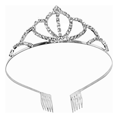 Tiara Strass Penteado Coroa Festas Infantil Adulto Delicado